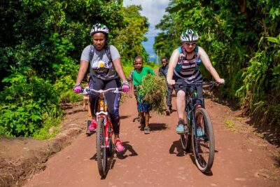 1-Day Moshi Villages bike tour - Rau Forest Reserve: where the colobus monkey shows up (or gives you a great story anyway)