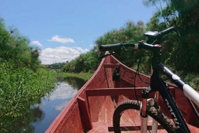 3 Hours Guided Cycling Tour Across Lake Victoria - The boat crossing from Ggaba to Buule landing site