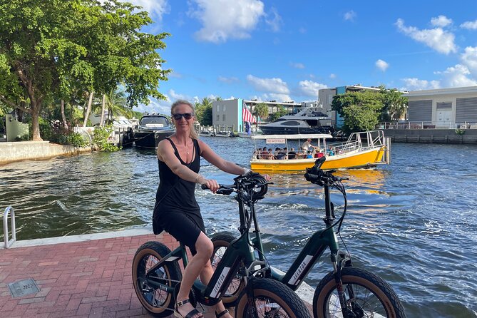 90 min Electric Bike Tour of Fort Lauderdale (min 2) - Andrews Bridge Photo Stop and the Downtowner Fish House Vibe