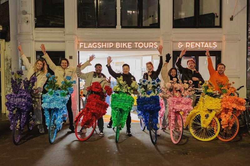 Amsterdam: City Centre, Guided Bike Tour on Flower Bikes - Leidse Square to Vondelpark: from city center to park calm