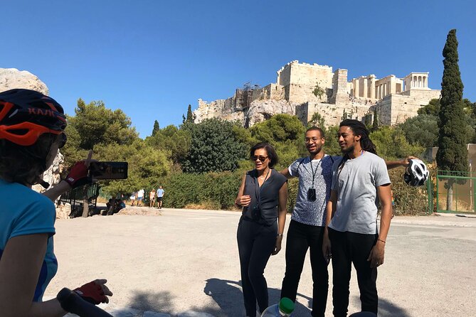 Athens Highlights by E-Bike: Small-Group Historic Tour - Getting ready at Lempesi 11: helmets, headsets, and the ride setup
