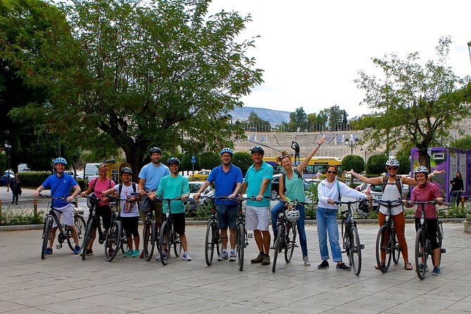 Athens Small Group Electric Bike Tour - National Observatory viewpoint, Panathenaic Stadium, and Roman ruins