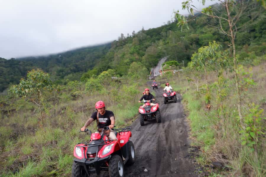 Bali: Mount Batur Quad Bike Tour and Natural Hot Springs - The 2.5-Hour Quad Ride: Lava Fields, Jungle Trails, and Photo Stops