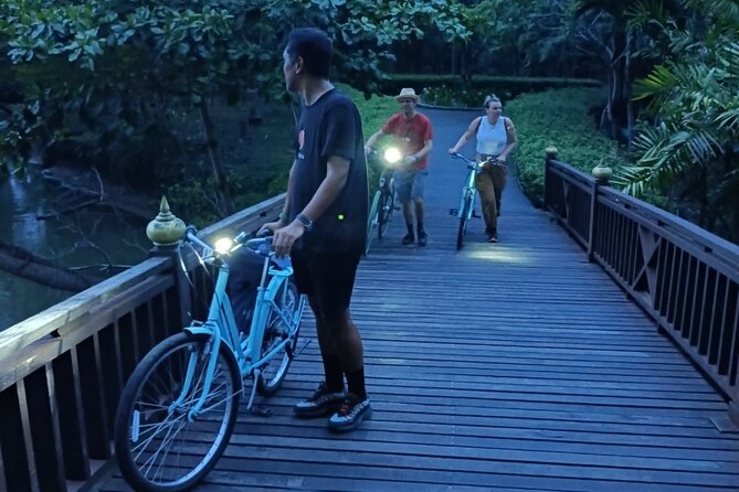 Bamboo Bicycle Tour in twilight: watch dancing Fireflies in Bangkok - Sri Nakhon Khuean Khan Park: birds, paths, and sunset views