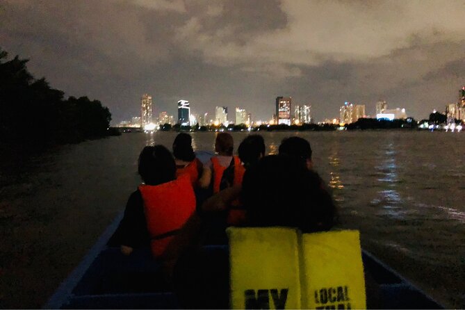 Bamboo Bicycle Tour in twilight: watch dancing Fireflies in Bangkok - Wat Khlong Toei Nok and the first river crossing