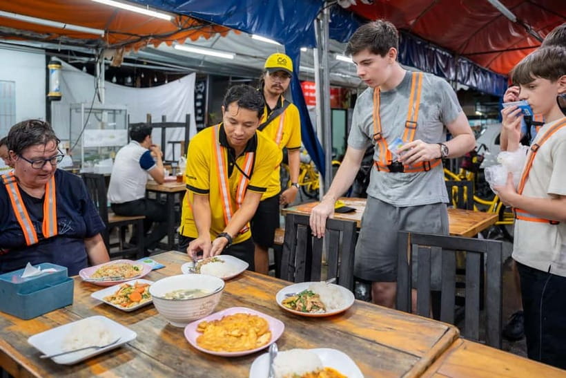 Bangkok by Night Cycling Tour with Street-food Meal - River City start point and what your first 15 minutes should feel like