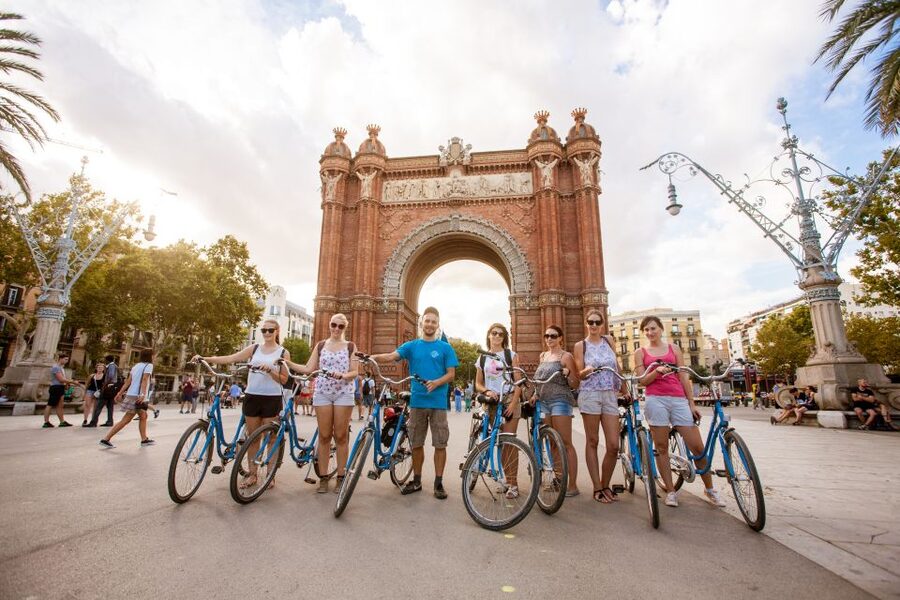 Barcelona Beach 3-Hour Bike Tour - Olympic Port: the 1992 coast with the golden fish and modern towers