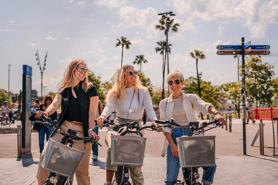 Barcelona: E-Bike Tour with Montjuic Cable Car & Boat Ride - Key highlights at a glance