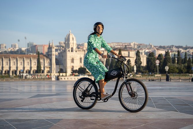Belém E-Bike Guided Tour Explore Lisbon by the river - E-bike basics: lesson first, helmet mandatory, and you’re moving faster than you expect