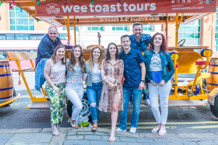 Belfast: City Centre Beer Bike Tour - Route Highlights: Royal Avenue, Corn Market, City Hall, and the Opera House