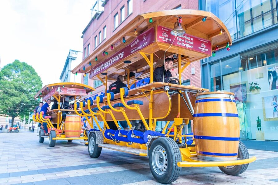 Belfast: City Centre Beer Bike Tour - Weather, Tunes, and Street Energy in Belfast