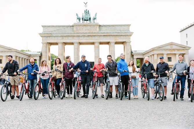Best of Berlin E-Bike Tour - Checkpoint Charlie and the Berlin Wall remnant you can see for yourself