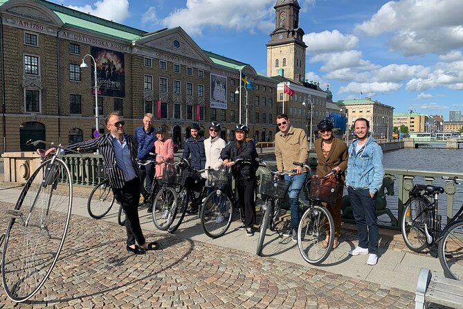 Bike Tour Gothenburg, Guided Bicycle Tours - Guide style: Nils on penny-farthing and the friendly humor factor