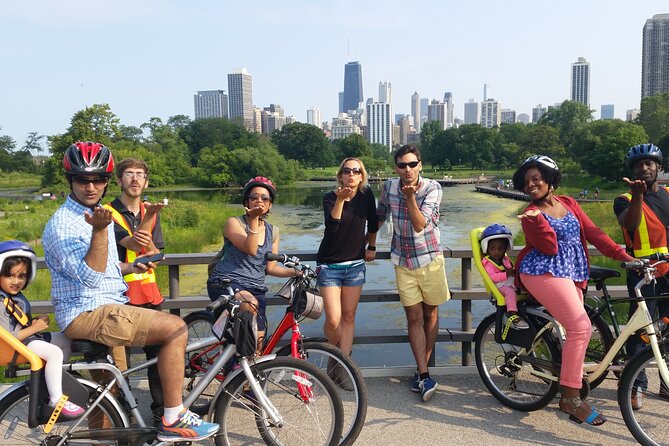 Bike Tour of Chicago's Lakefront Neighborhoods - North Avenue Beach: the lakefront scene, with sand-and-dock energy