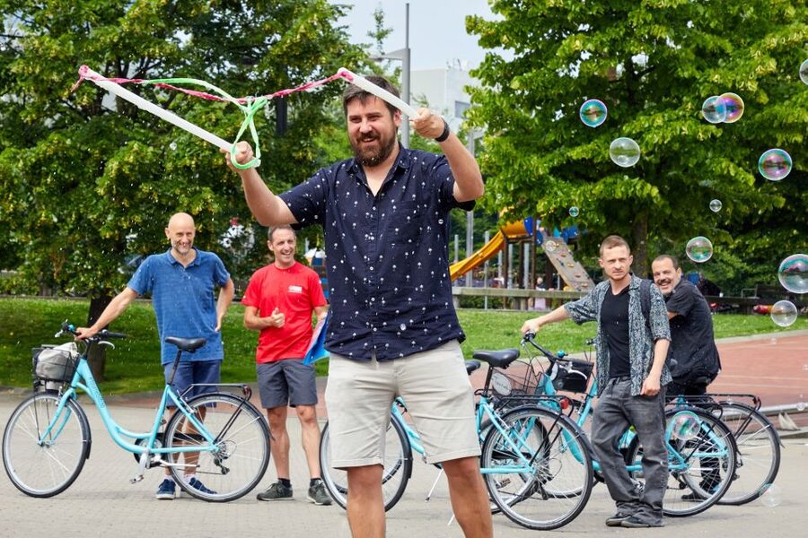 Bilbao: Guided Highlights Small Group or Private E-Bike Tour - Zubizuri Bridge and the art of seeing Bilbao from moving points