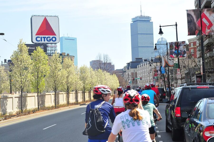 Boston: 2.5-Hour City View Bike Tour - The Route Starts Big: Fenway, Christian Science Center, and Boston Common