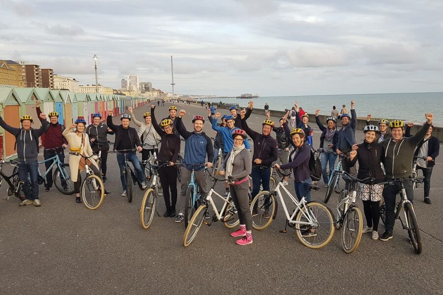 Brighton City Bike Tour - North Laine back streets: where the city gets playful