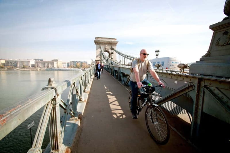 Budapest Bike Tour with a Hungarian Goulash - Parliament, St. Stephen’s Basilica, Chain Bridge, and the Castle views