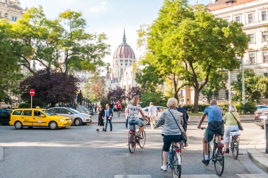 Budapest: Guided City Discovery Bike Tour - The ride starts at Szabadság Tér and sets the tone fast