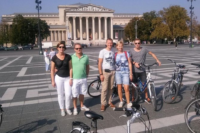 Budapest Highlights Bike Tour - Szabadsag ter and the Soviet Monument: how to read a square