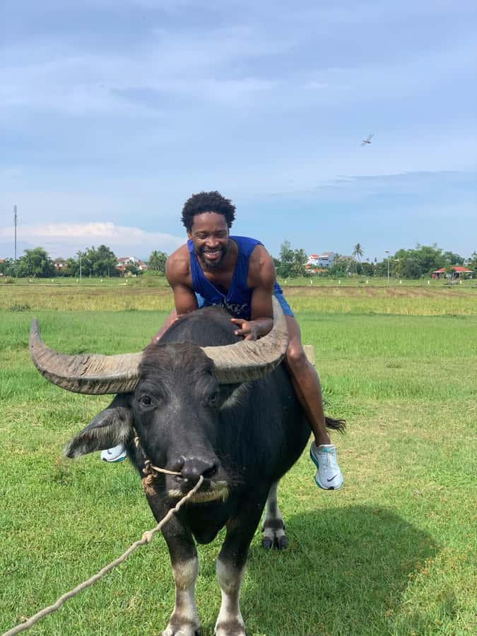 BUFFALO RIDING -BASKET BOAT & BIKE TOUR-HOI AN - Included lunch or dinner: specific dishes, bigger portions, real value