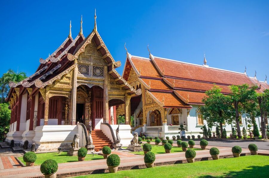 Chiang Mai: Historic Old City Bike Tour - Morning or Night - Three Kings Monument: Where the Square Energy Makes Sense