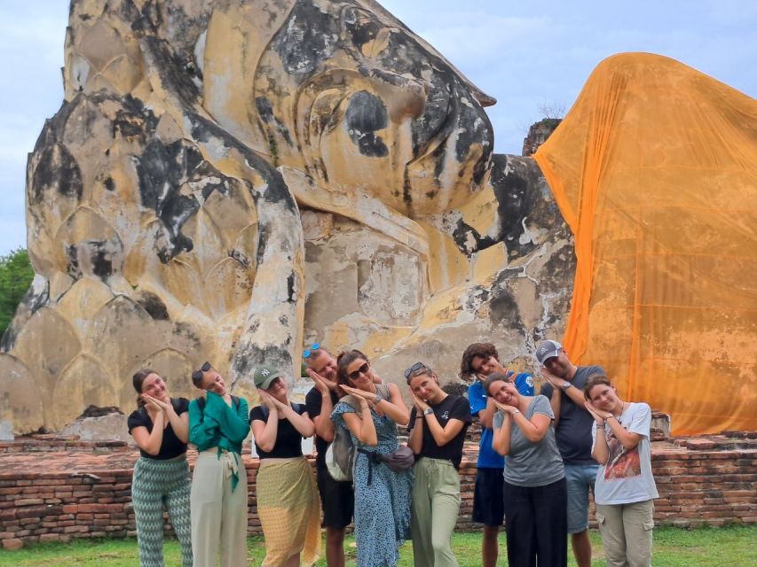 Colors of Ayutthaya: UNESCO Heritage 6 hour Bicycle Tour - Luang Phor Lokayasuttha: the large reclining Buddha statue