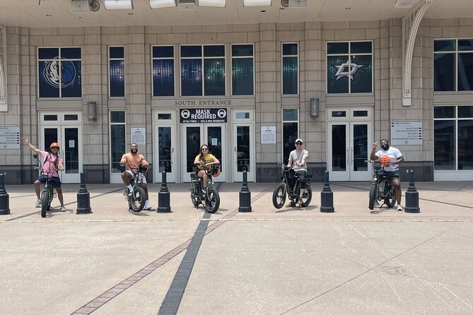 Downtown Dallas Sightseeing & History 2 Hour E-Bike tour - Deep Ellum stop: Wilson Block history and photo-friendly street texture