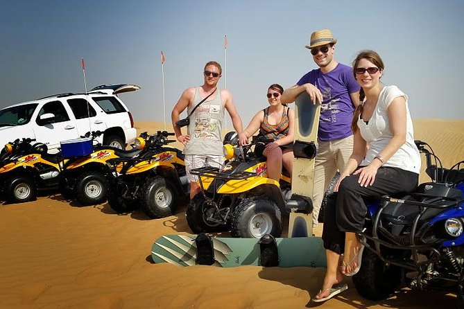 Dubai Desert Morning Tour in 4WD Vehicle: Camel Ride, Quad Bike Tour, Sandboarding, and Camel Farm - Order of activities can shift, so focus on the full package