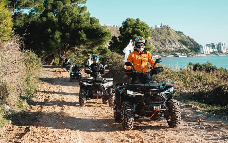 Durres: Kallmi Guided ATV Quad Bike Tour with Helmet - The ride from Durres into Kallmi: sea views and port angles