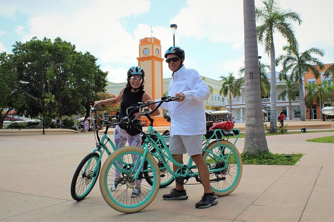E-Bike City Tour though Cozumel & Taco Tasting Tour - Stop 3: SEDENA store and WWII planes—plus the monuments walk