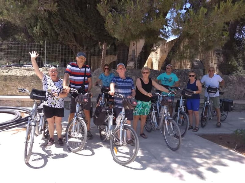 e-Bike Guided Tour to Myli Gorge with Lunch included - Halevi Monastery and Panagia Halevi: flame-shaped windows and a garden pause