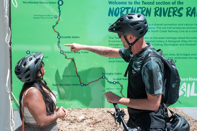 E-Bike Hire: Northern Rivers Rail Trail, Trail Side Hire - Murwillumbah to Crabbes Creek: pacing the 48km return ride