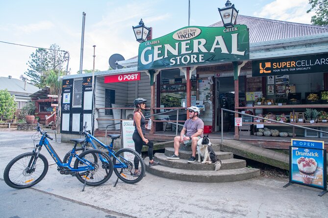 E-Bike Hire: Northern Rivers Rail Trail, Trail Side Hire - E-bike comfort and gear: why the included panniers and light matter