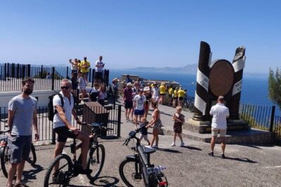 EBike-Gibraltar: Rock To The Top Tour - Stop 1: Catalan Bay for quick photos and local color