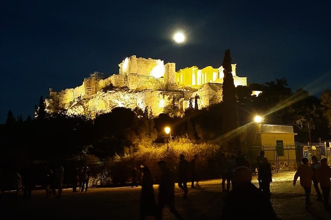 Electric Bike Tour of Athens by Night - Acropolis Views and the Place of Democracy Stop