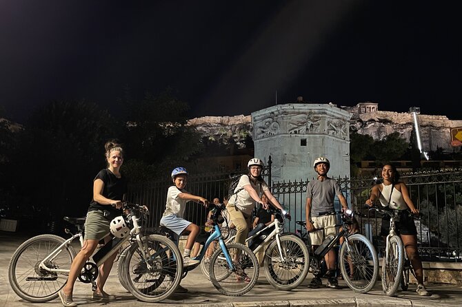 Electric Bike Tour of Athens by Night - Roman Agora Market Square and the Arch of Hadrian