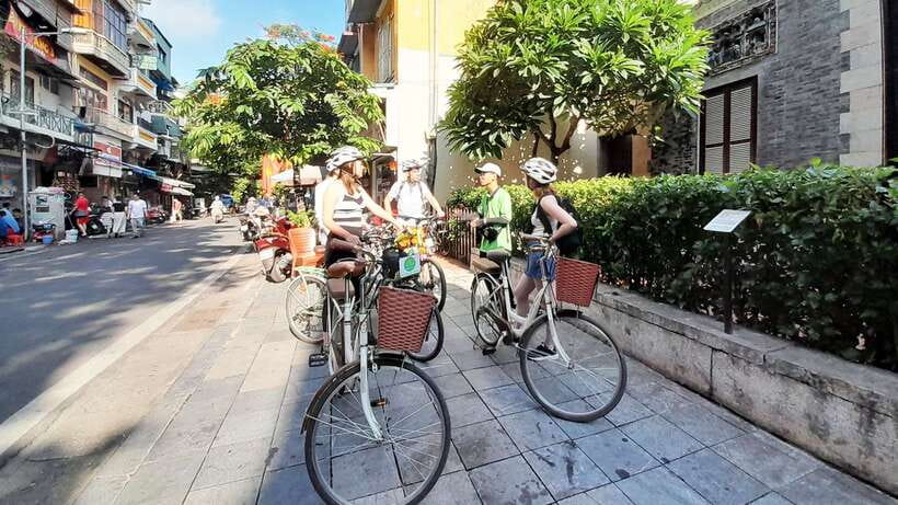 Explore Hanoi Old City By Cycling Tour With Small Groups - Hanoi Citadel walls and the old railway: history you can feel under your wheels