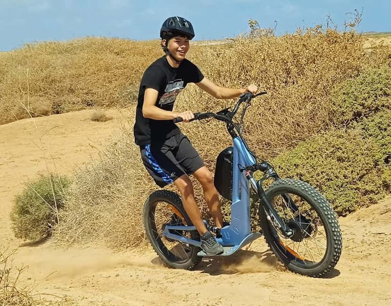 From Corralejo: Fuerteventura Guided E-Bike/E-scooter Tour - Majanicho and the White-Sand Fat-Tire Moment