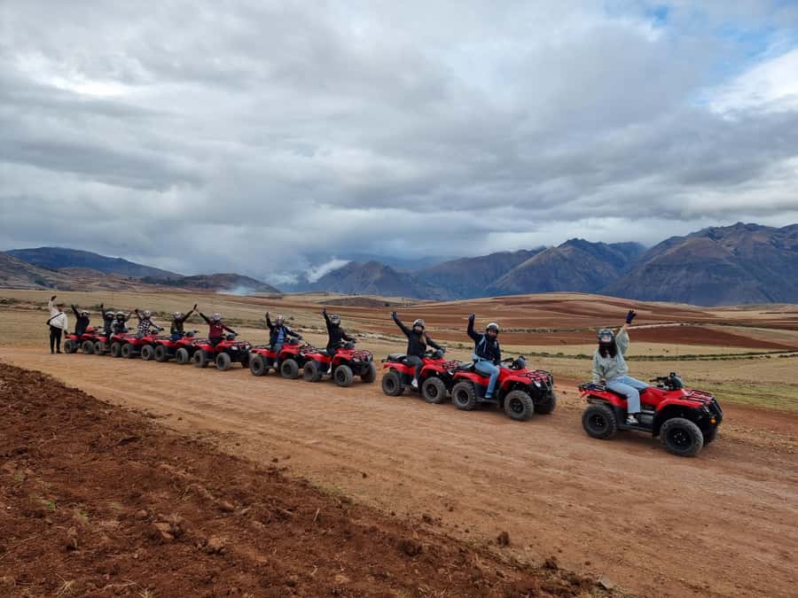 From Cusco: Quad bike tour Moray and Salt Mines - Safety lesson and ATV practice on the Honda TRX 250
