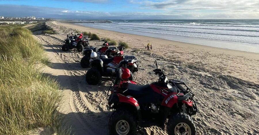 From Lisbon: Atlantic Coast Guided Quad Bike Tour - The WWI military compound stop: history with ocean air