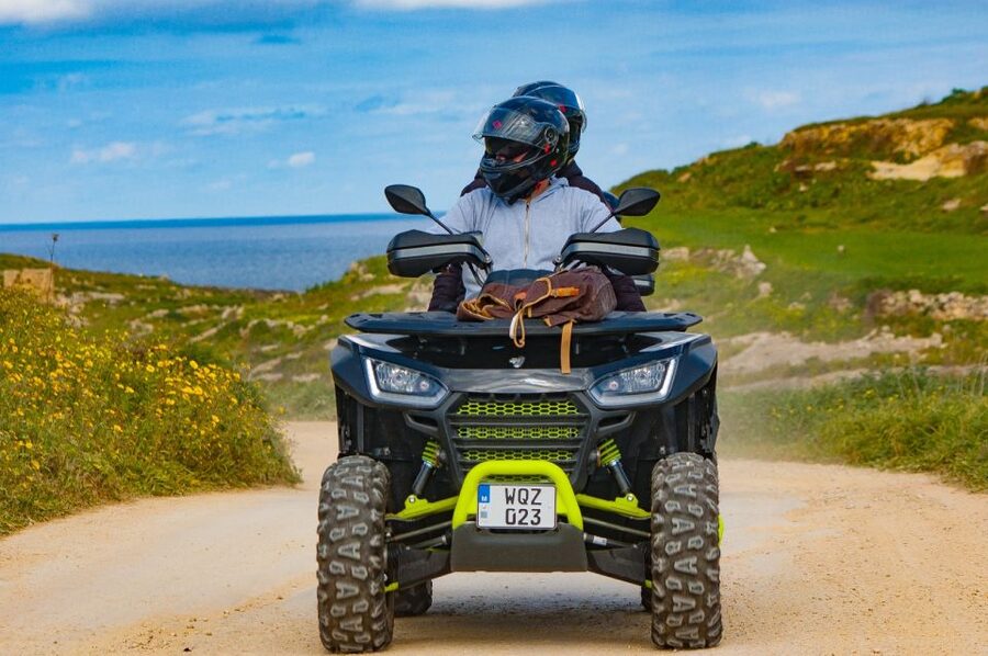 From Malta: Gozo Quad Bike Tour & Comino Boat Tour w/ Lunch - Pjazza l-Għejun, Dwejra Bay, and Wied il-Mielah: where the stops start feeling meaningful