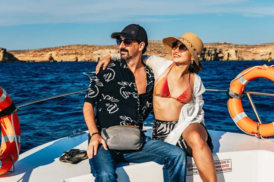 From Malta: Gozo Quad Bike Tour & Comino Boat Tour w/ Lunch - Crystal Lagoon and the Sannat lunch break: food, snacks, and a needed reset