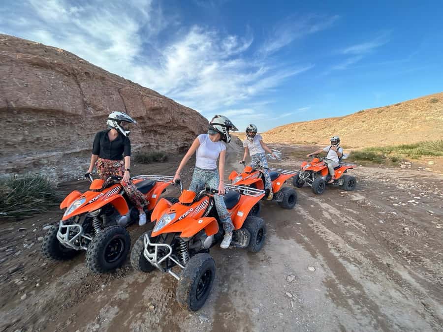 From Marrakech: ATV Quad Bike Tour in Agafay Desert - Safety briefing and quad training: confidence comes fast
