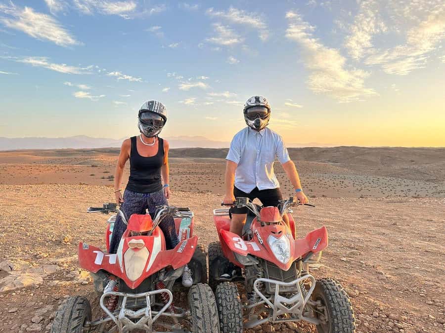 From Marrakech: ATV Quad Bike Tour in Agafay Desert - The quad ride itself: dunes, rocky canyons, and High Atlas views
