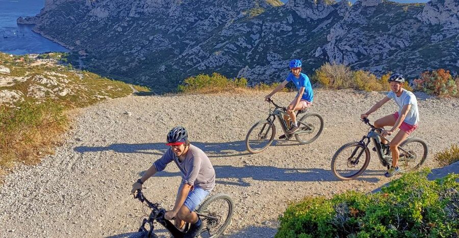 From Marseille: Calanques National Park E-Mountain Bike Tour - Col de Cortiou: Calanque de Sormiou from the mountain pass