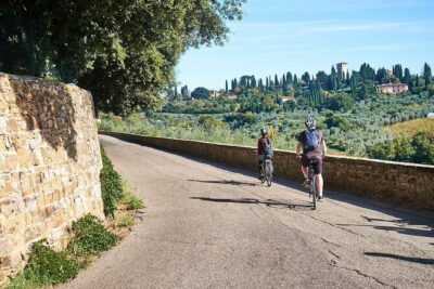 Full-Day Tuscany and Chianti Hills Bike Tour With Lunch at Farm - Stop 1: Bellosguardo and the 14th-Century Monastery View