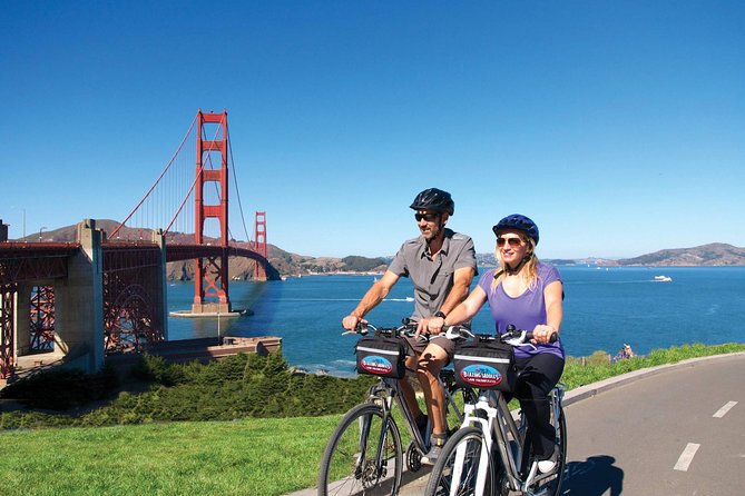 Golden Gate Bridge Guided Bicycle Tour with Lunch at Local Hotspot - Fort Mason, the Marina District, and the 1906 Rebuild Story on Wheels