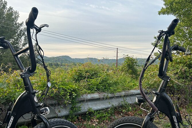 Guided Asheville E-bike Tour of River Arts, Mountains and Murals - Carrier Park Shelter: the meeting point with a past worth noting