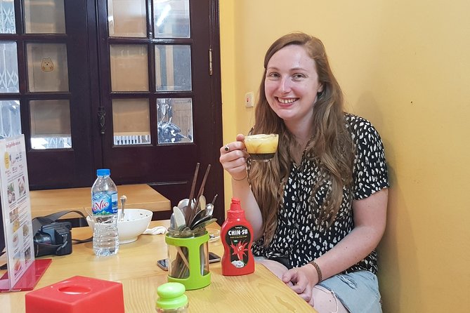 Hanoi: Amazing Morning with Bicycle - All Inclusive - Market stop and breakfast fuel: pho plus the egg coffee stop